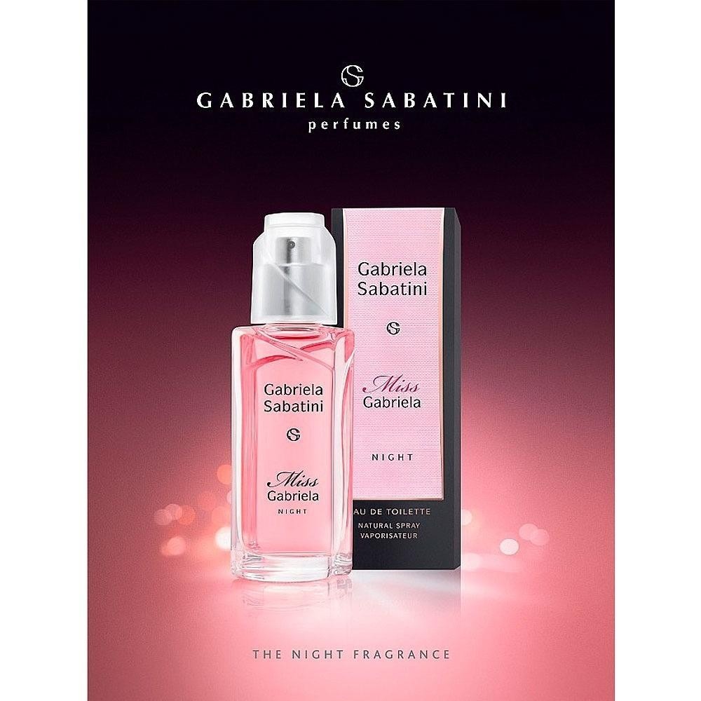 Paty Parfumerie - GABRIELA SABATINI MISS GABRIELA NIGHT FEMININO EAU DE  TOILETTE 60ML